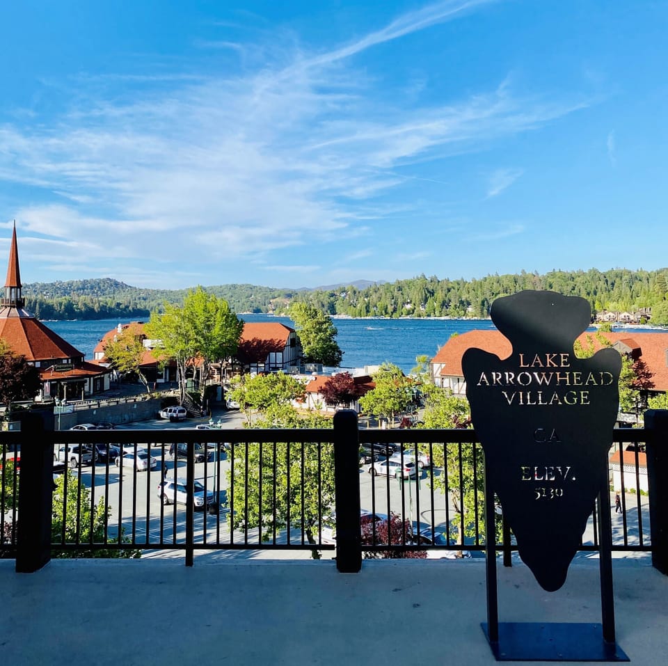 Aerial view of the village