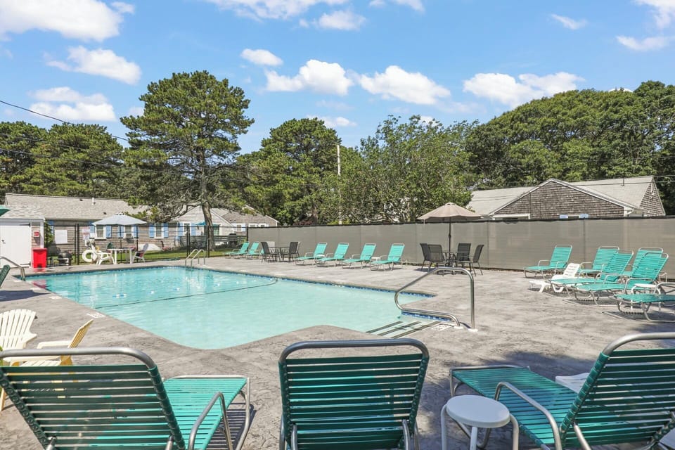 The property features a community pool, it operates from late June to Labor Day.  Hours and availability vary, depending on pool occupancy, weather and staffing