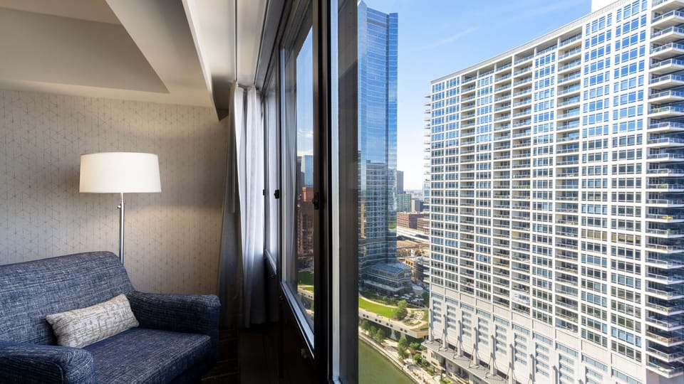 Premium Room, 2 Queen Beds, Accessible, City View (Mobility, Accessible Tub) | Premium bedding, in-room safe, desk, laptop workspace