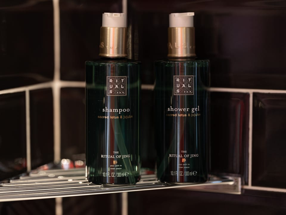 Superior Room (Insolite) | Bathroom | Shower, free toiletries, hair dryer, towels