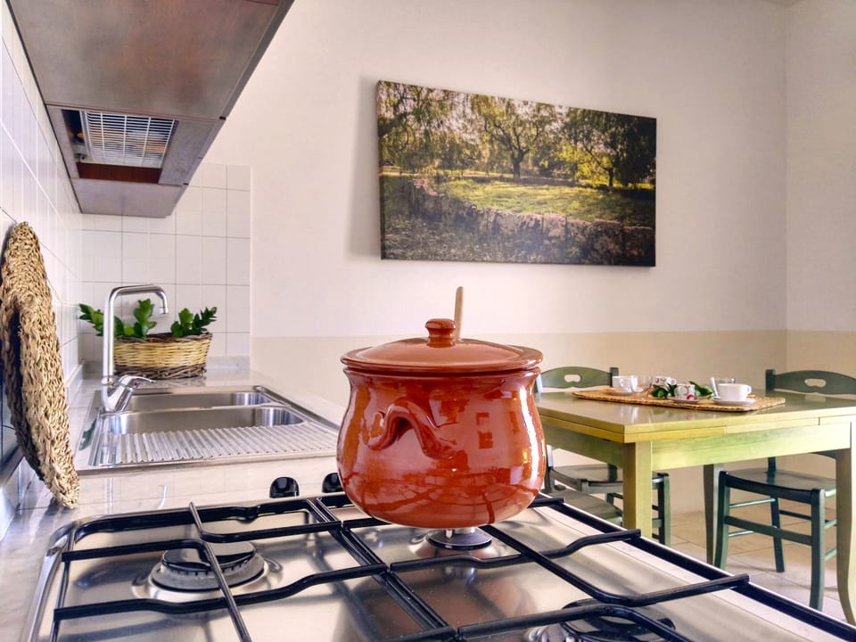 Basic Apartment, 1 Bedroom, Kitchenette, Garden Area | Private kitchenette | Fridge, stovetop, coffee/tea maker, cookware/dishes/utensils