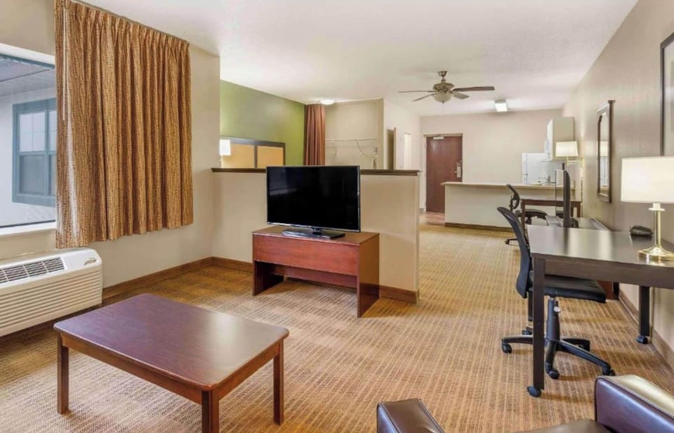 Room, 2 Queen Beds, Mobility Accessible, Non Smoking (Kitchen, Roll-In Shower) | Desk, iron/ironing board, free WiFi, bed sheets
