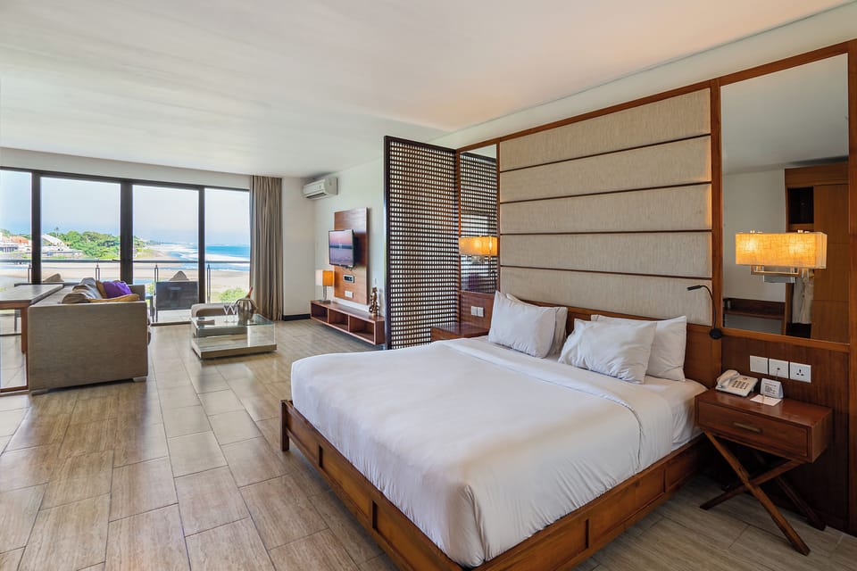 Suite, 1 Bedroom, Partial Ocean View | In-room safe, blackout drapes, iron/ironing board (on request), WiFi