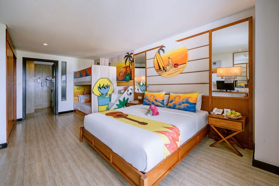 Family Room | In-room safe, blackout drapes, iron/ironing board, WiFi
