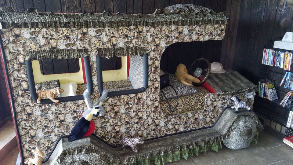 Caboose Kids Bed in Family Room