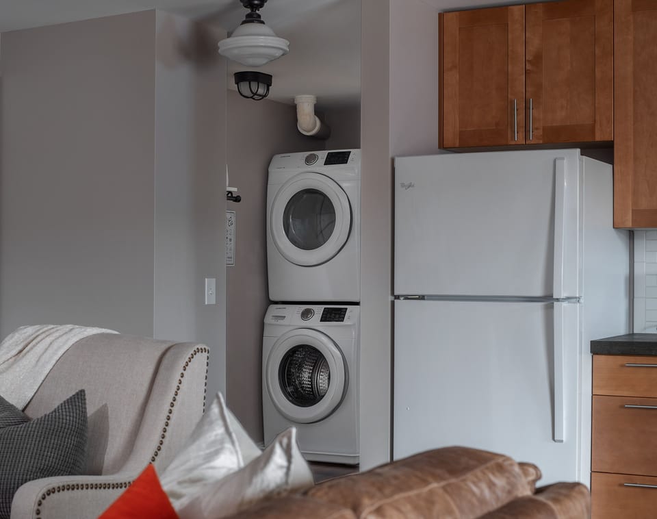 Full sized washer and dryer