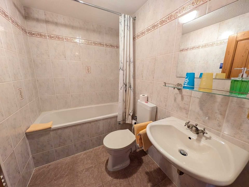 Double Room, Mountain View (Nr. 2) | Bathroom | Hair dryer, towels