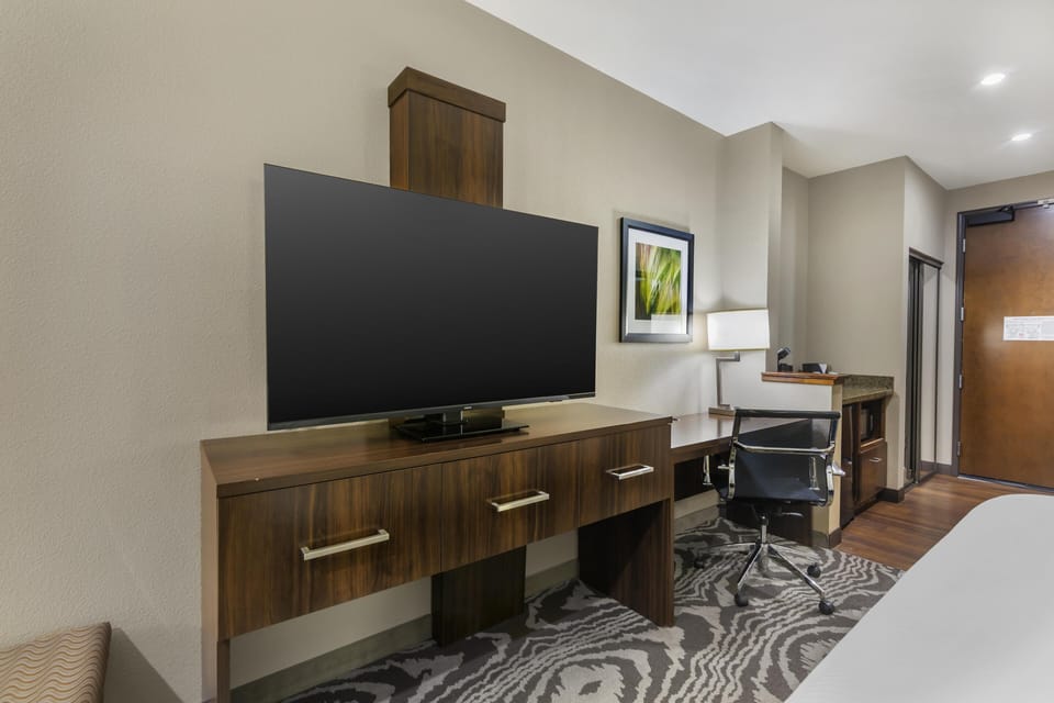 Standard Room, 1 King Bed, Non Smoking, Refrigerator & Microwave (with Single Sofabed) | Desk, laptop workspace, blackout drapes, soundproofing