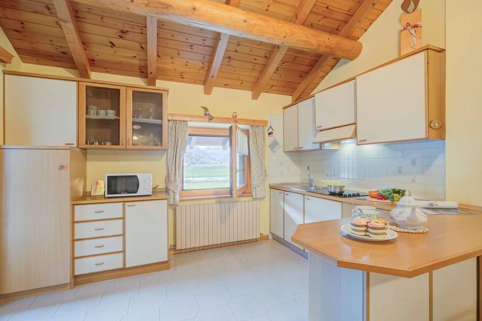 Family Apartment, 3 Bedrooms, Balcony (Genziana) | Private kitchen | Fridge, microwave, stovetop, dishwasher