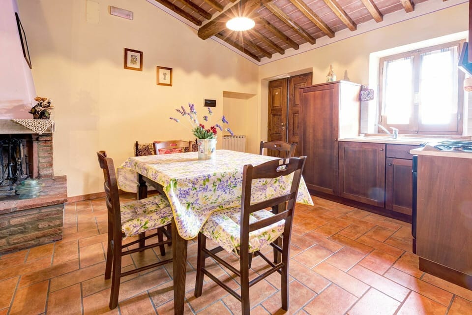 Dining room and kitchen