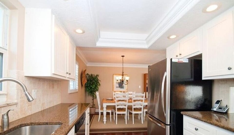 Kitchen to dining room view