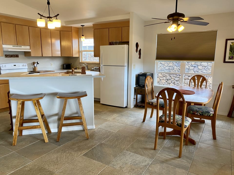 Kitchen and dining area