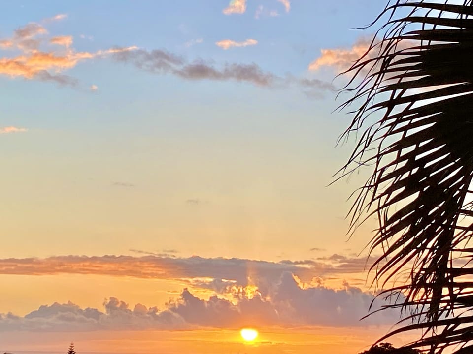 Sunset view from lanai 