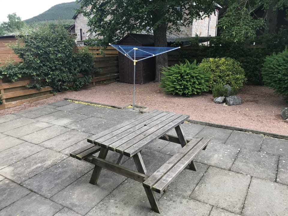 Patio + Rear Garden (with Shed)