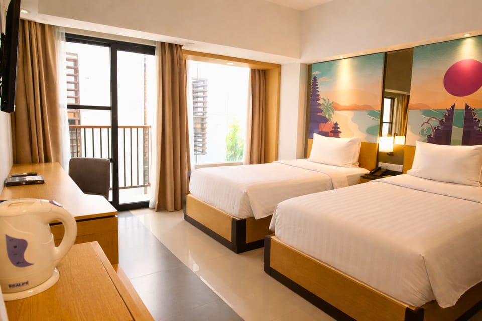 Deluxe Room with Balinese Culture and Beach Club Experience | Premium bedding, minibar, in-room safe, desk