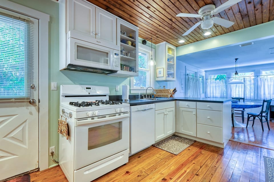 Kitchen View with Gas Range/Oven