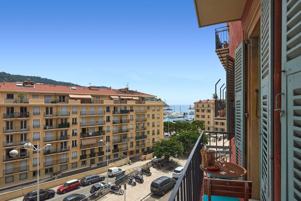 Sea view from balcony