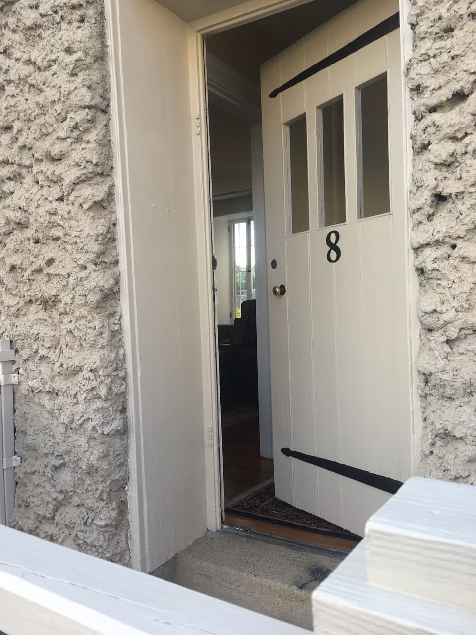 Keyless entry into your historic accommodations. 