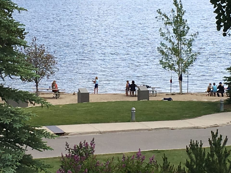 public swim beach & park
