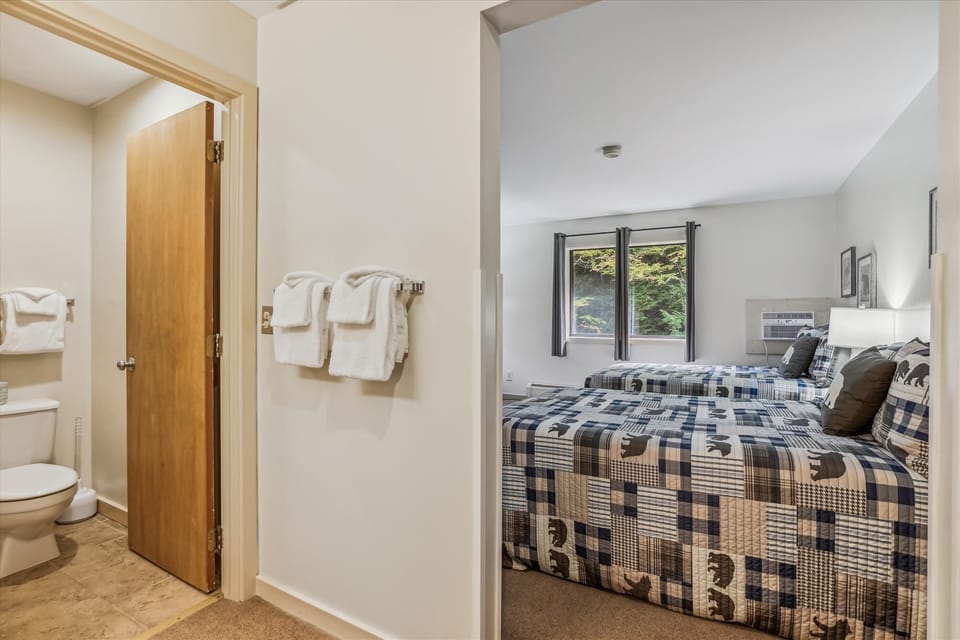 Full bathroom attached to the bedroom.