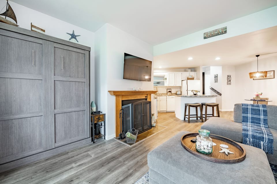 Full size Murphy Bed in living room