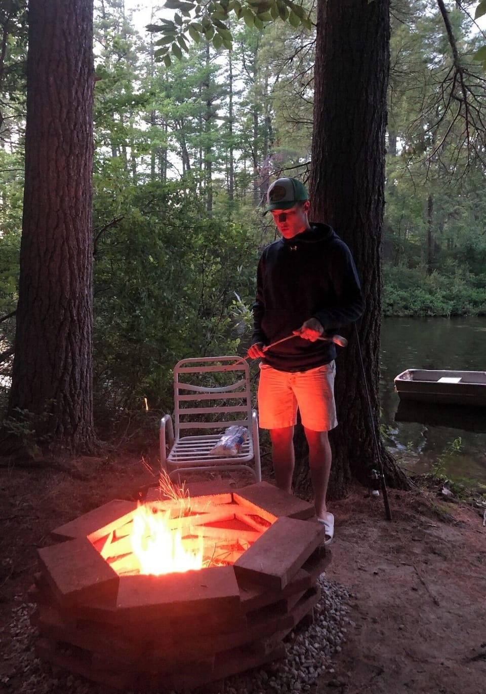 Evening fires are always a favorite! 