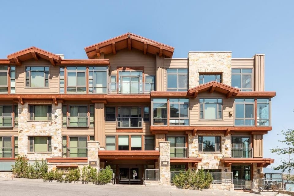 Lowell condominium building at the base of Park City Mountain Resort.