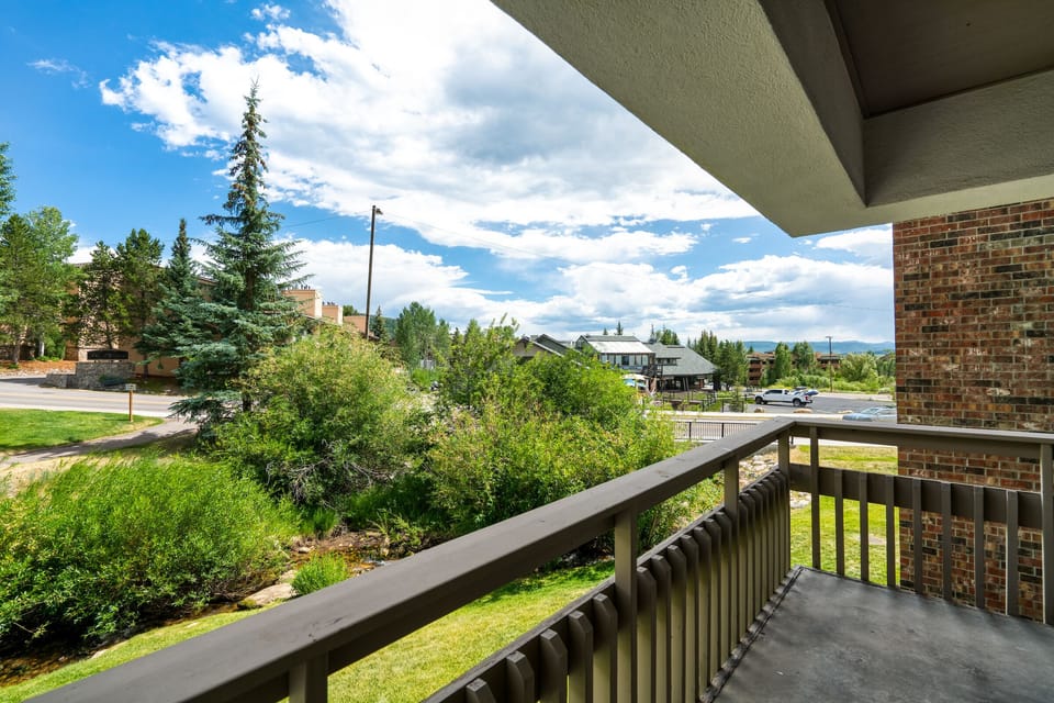 Deck View Down Valley