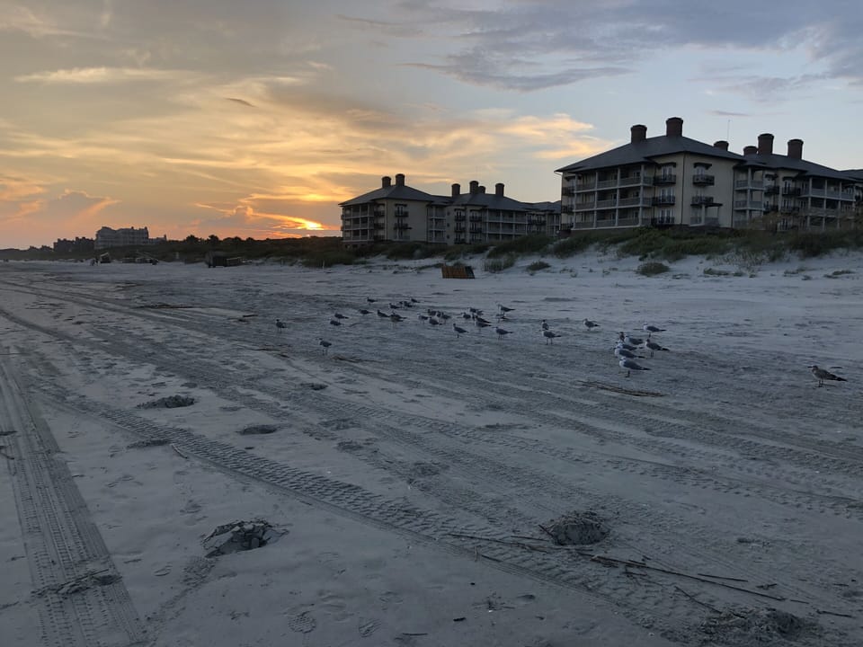 Sunset and the Sanctuary Hotel
