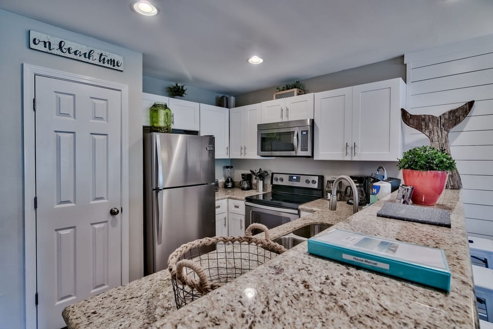 Fully stocked kitchen