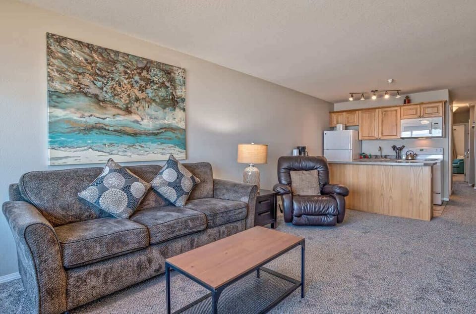 This homey top floor suite sleeps up to four