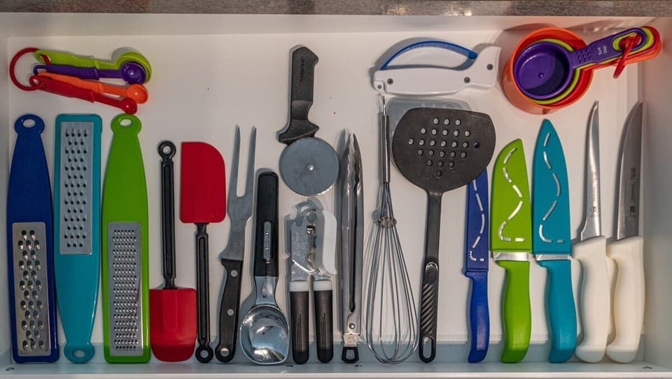 We have lots of utensils for you to use