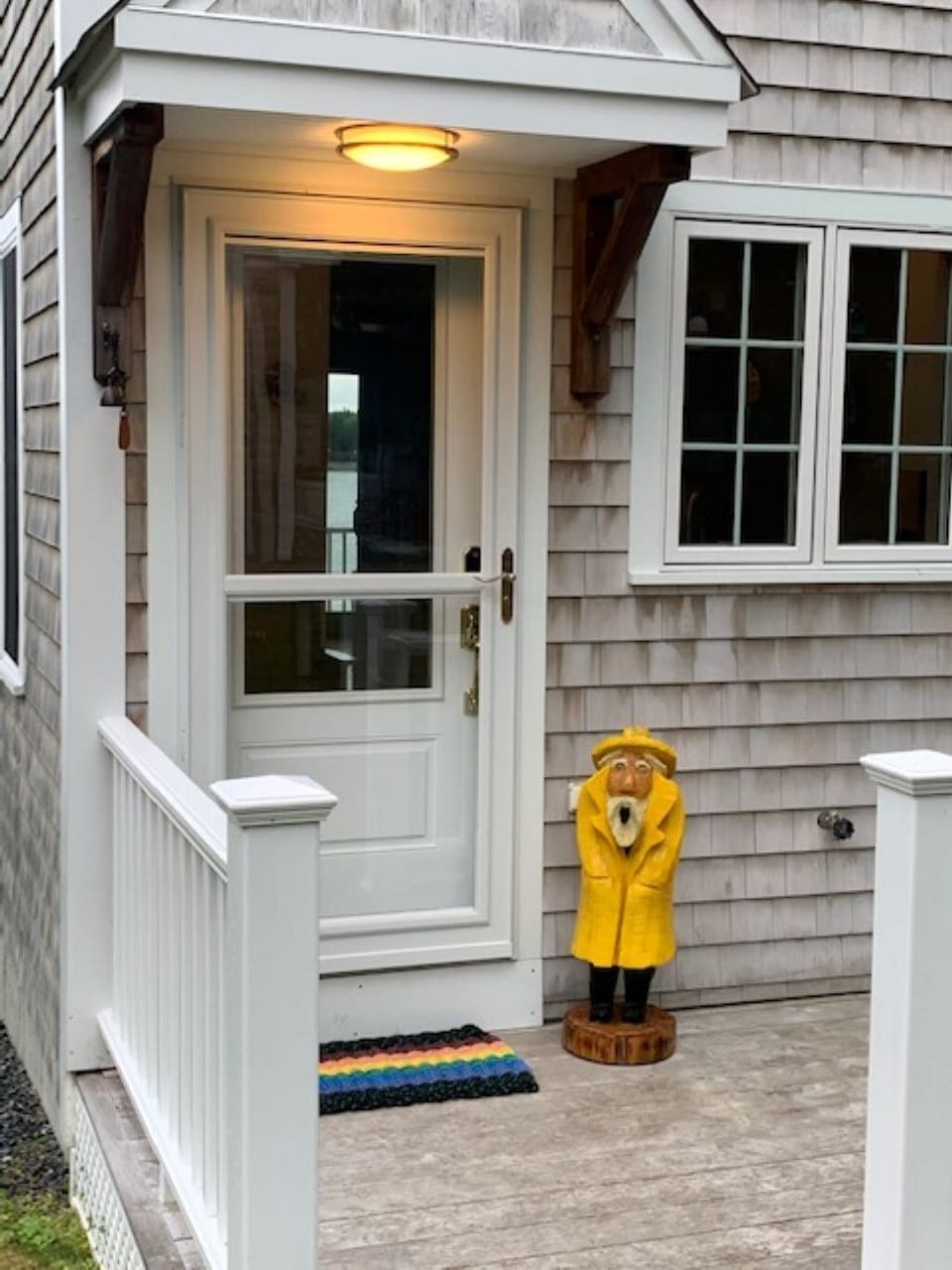 A warm greeting from Ole Salty! Checkout Chainsaw Ray in Hancock Maine!
