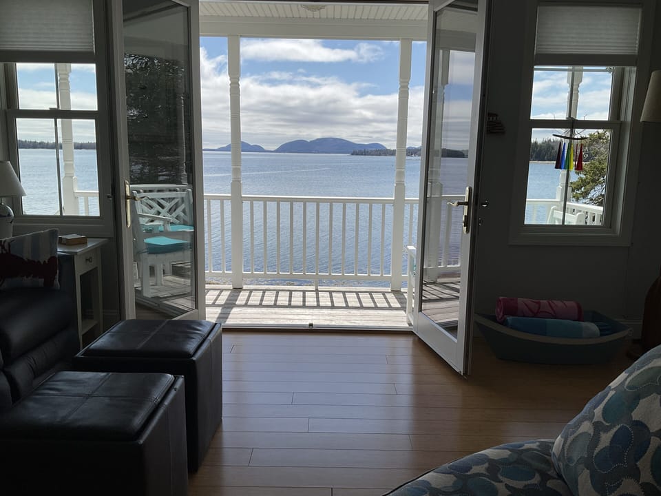 View of Cadillac Mountain from the living room 