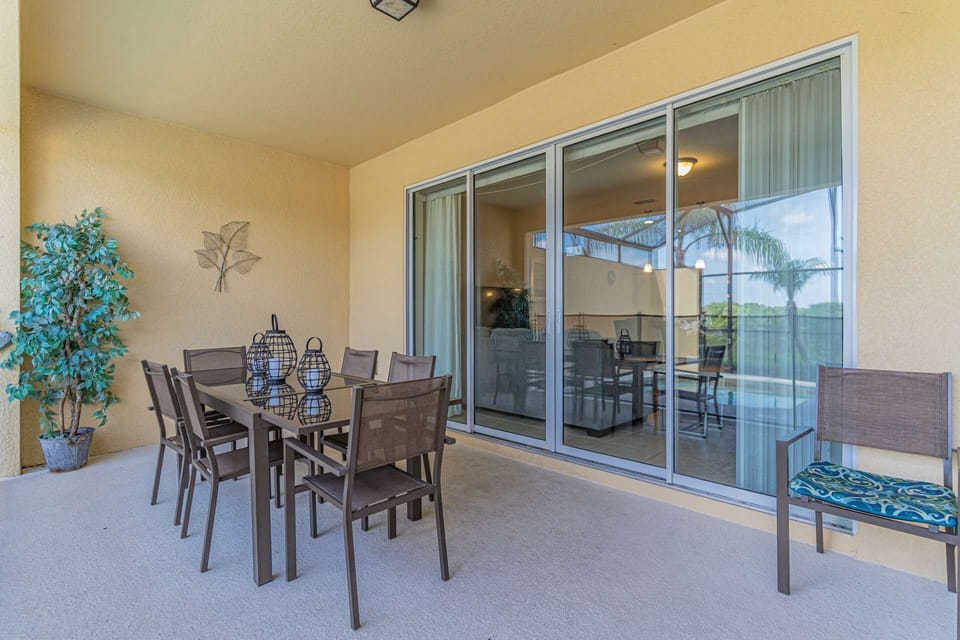 Patio Seating for Eight (8) and Four (4) Sun Loungers