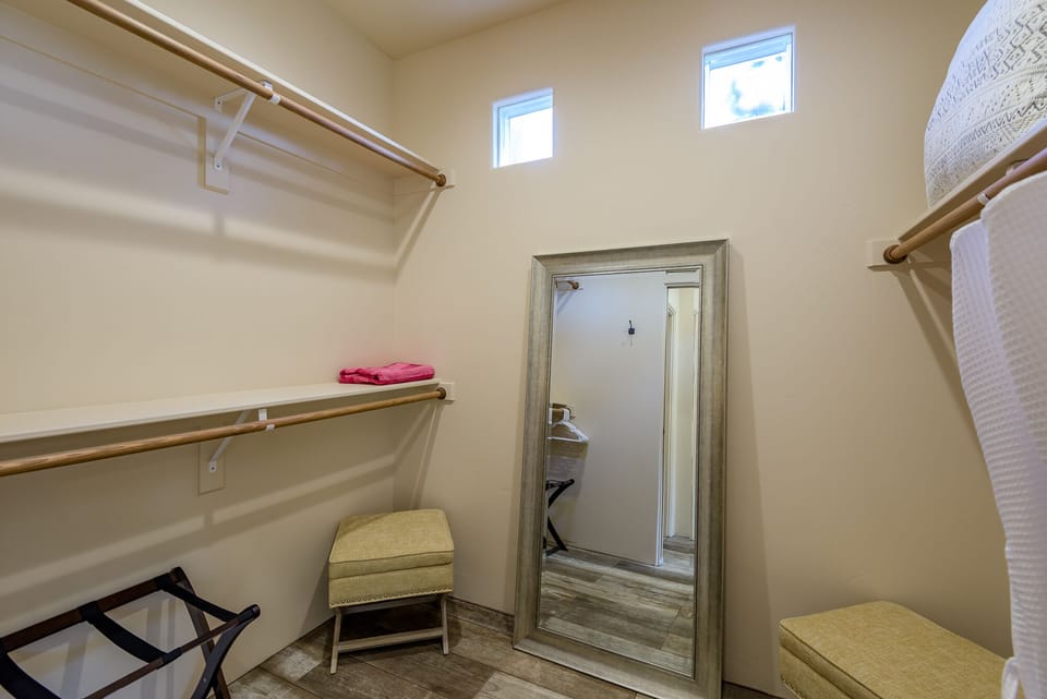 Walk-in Closet with a Stand-up Mirror