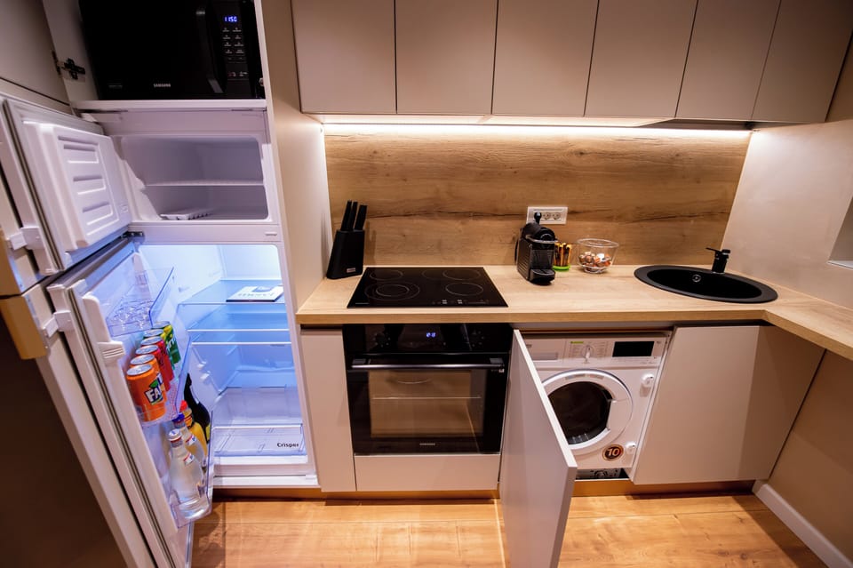Apartment, 1 Bedroom, City View | Private kitchen