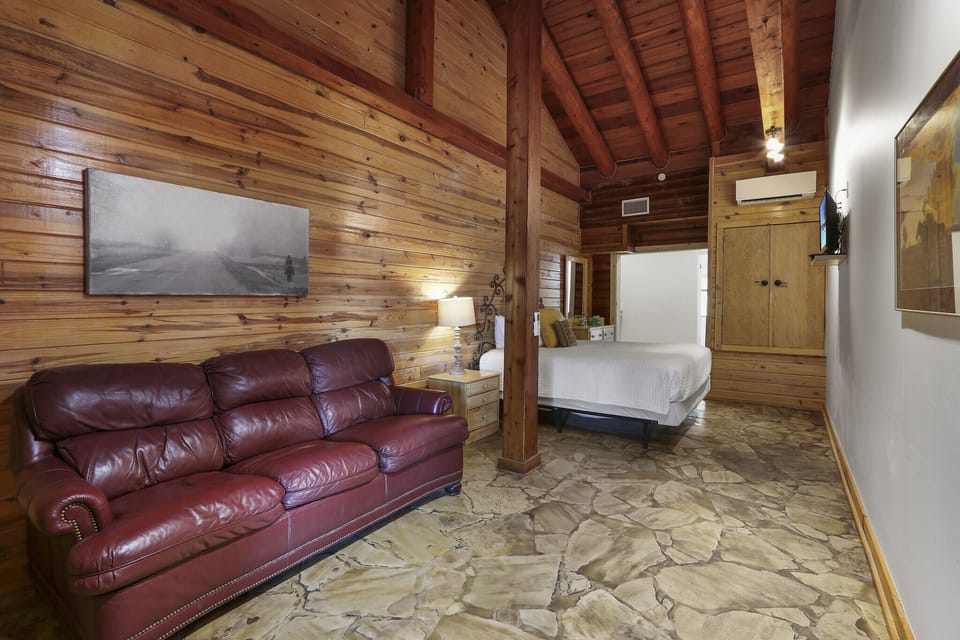 Open concept room sleeping up to four guests