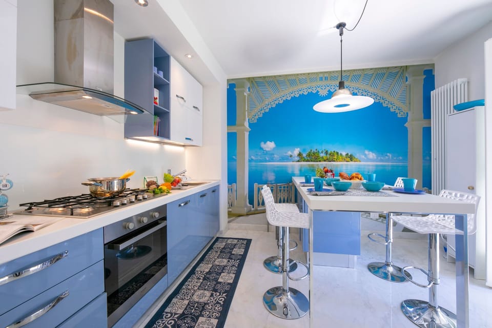 Family Villa, 5 Bedrooms, Fireplace, Sea Facing (Villa Victor 100m from sea) | Private kitchen | Full-size fridge, oven, stovetop, dishwasher