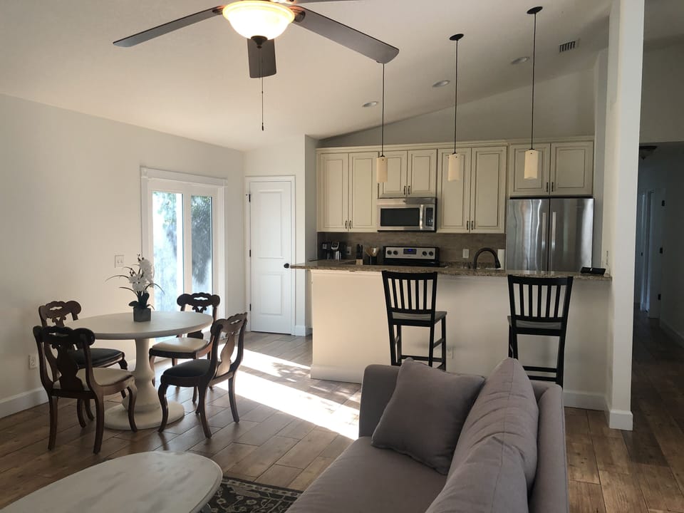 Kitchen and bar