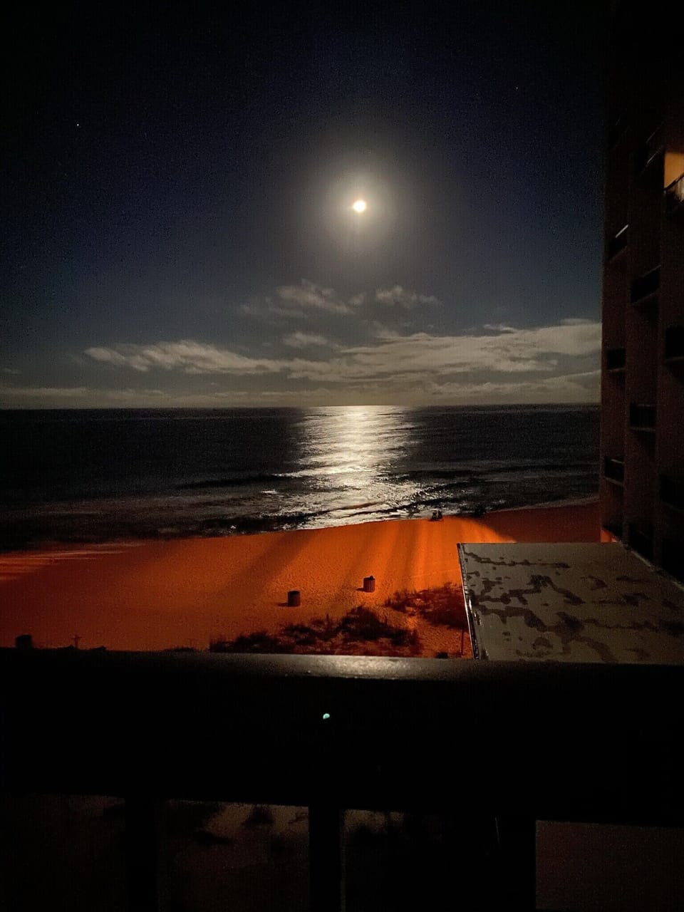 Nighttime view from balcony 