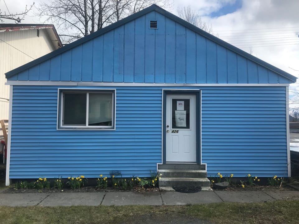 Front of the house. Two parking spaces available in front of the house. 
