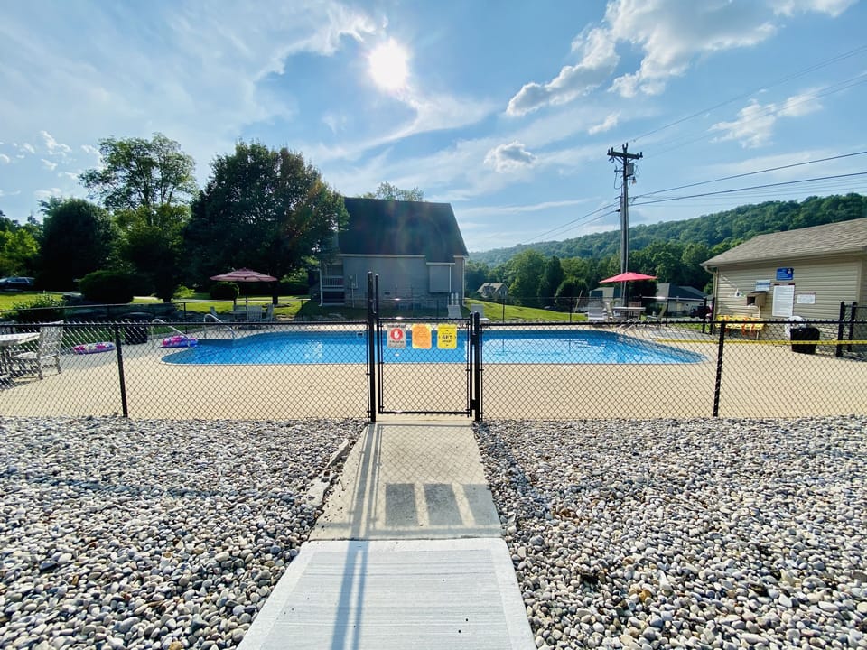 One of the three resort pools.