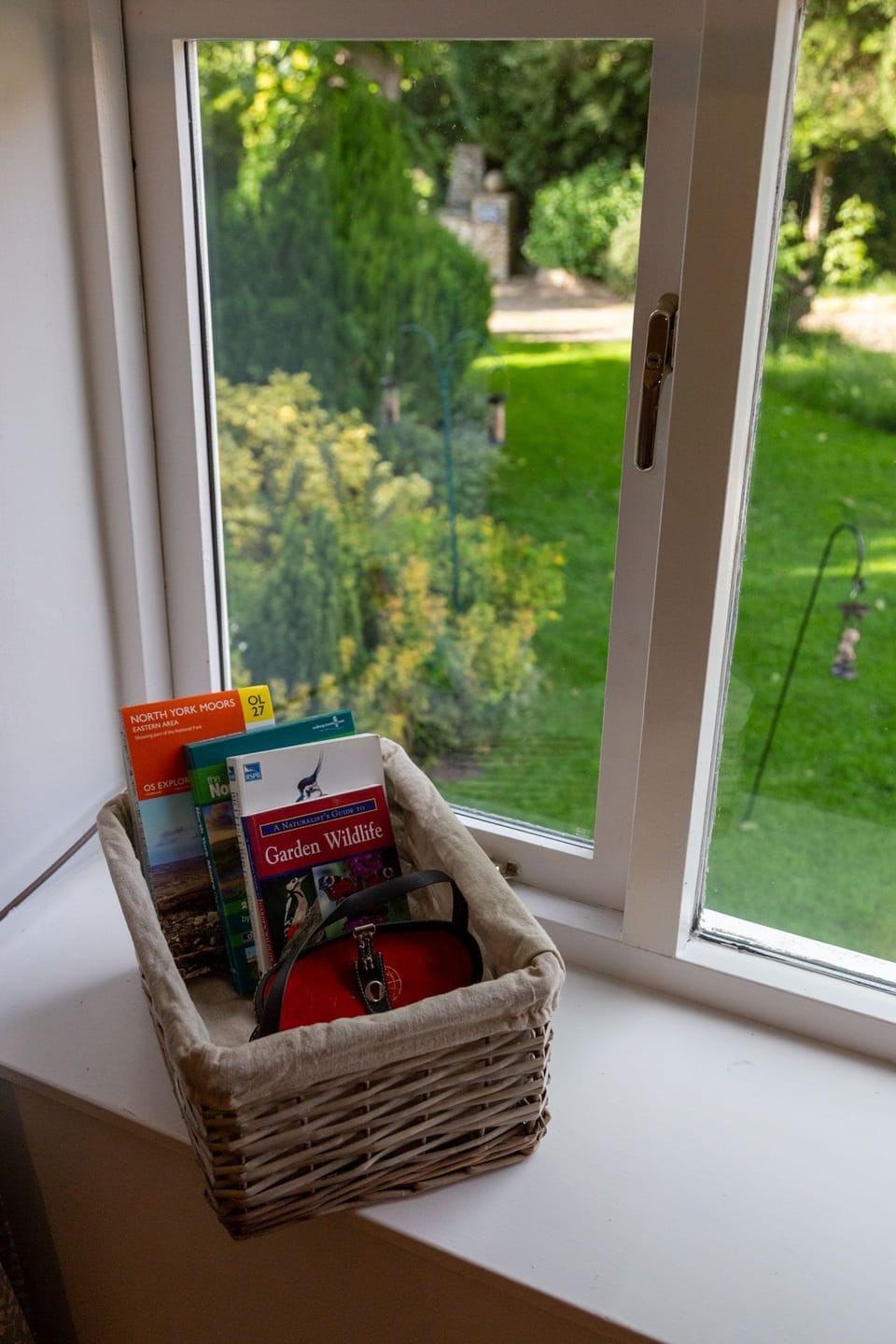 Maps, walking route cards and binoculars for our guests to use