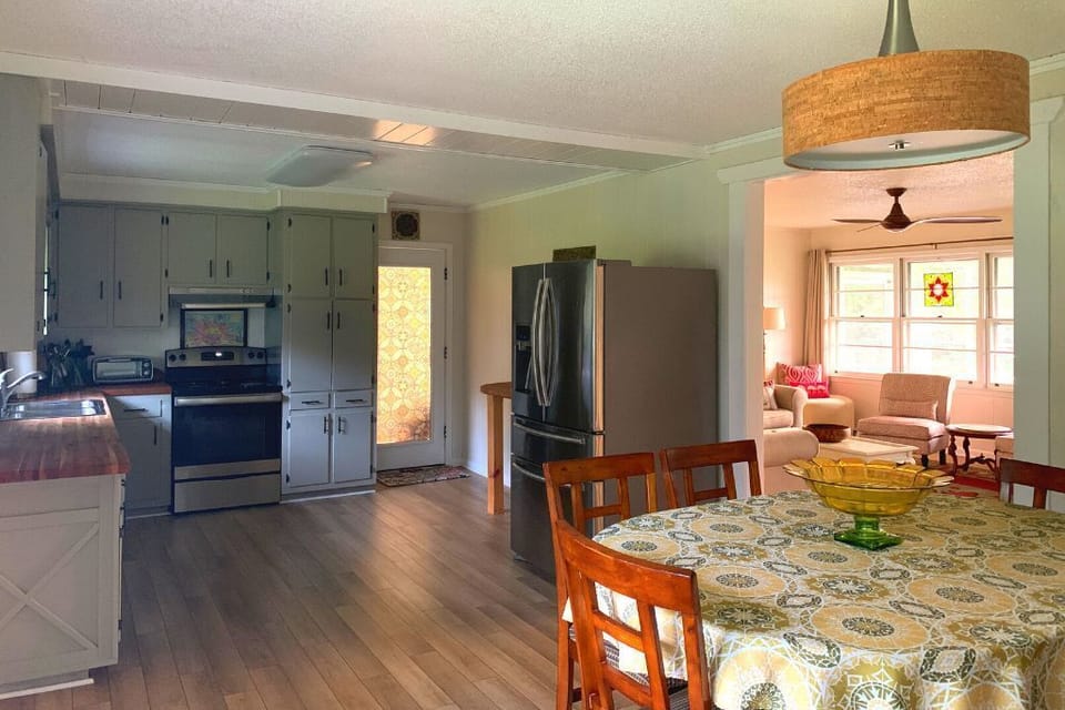 The Kitchen opens into the Living Room