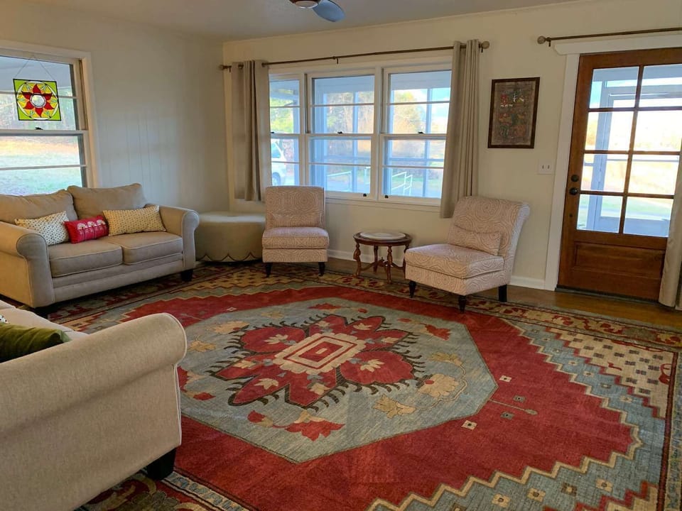 Front door opens into the living room