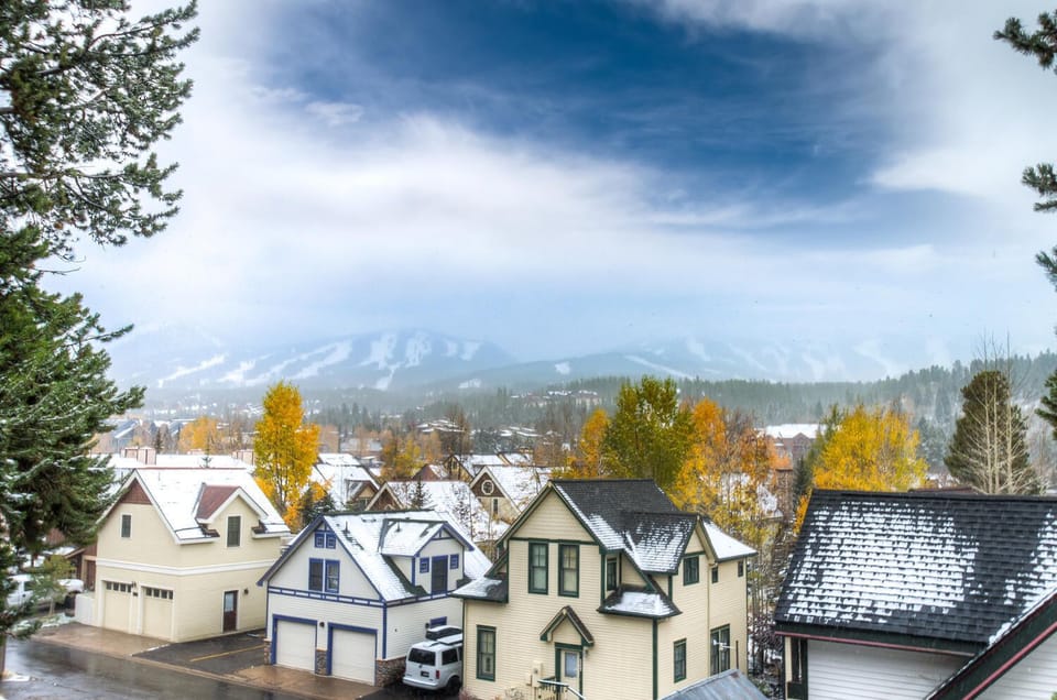 Ski area view from front door