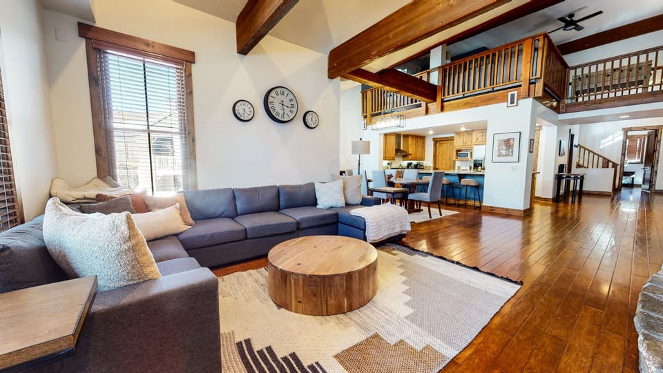 Townhome, 2 Bedrooms | Living area | Smart TV, fireplace