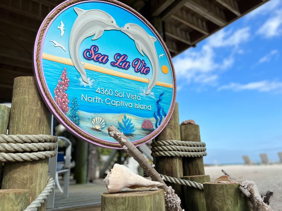Keep an open eye for dolphins right off the beach in front of the house.