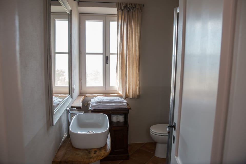 Hair dryer, bathrobes, bidet, towels